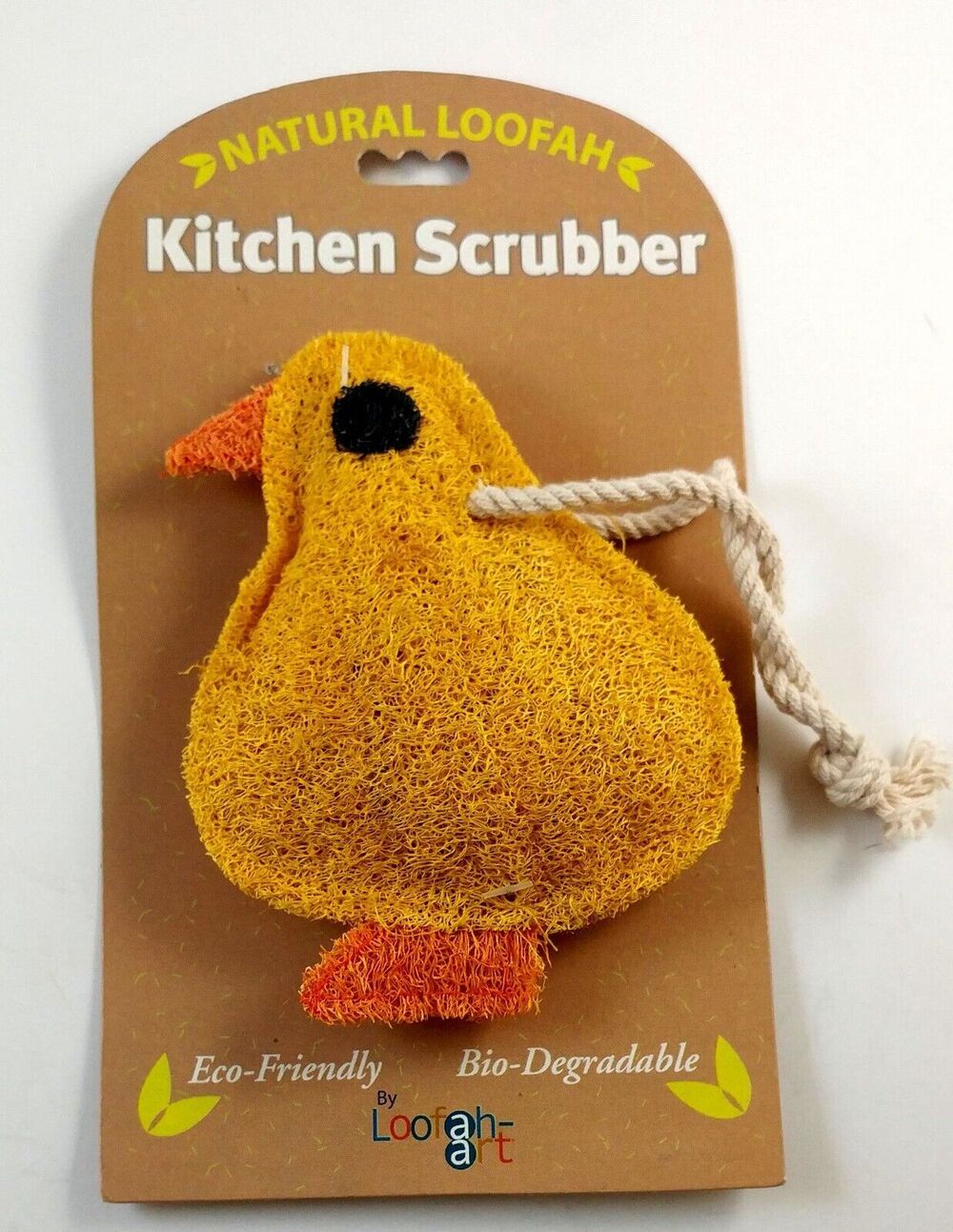 Kitchen Scrubber Pad 100% Natural Loofah,Eco-Friendly, Biodegradable, Baby Chick